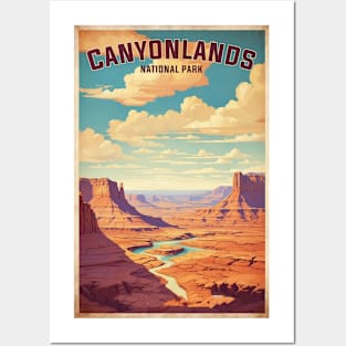 Canyonlands Utah National Park USA Vintage Travel Retro Posters and Art